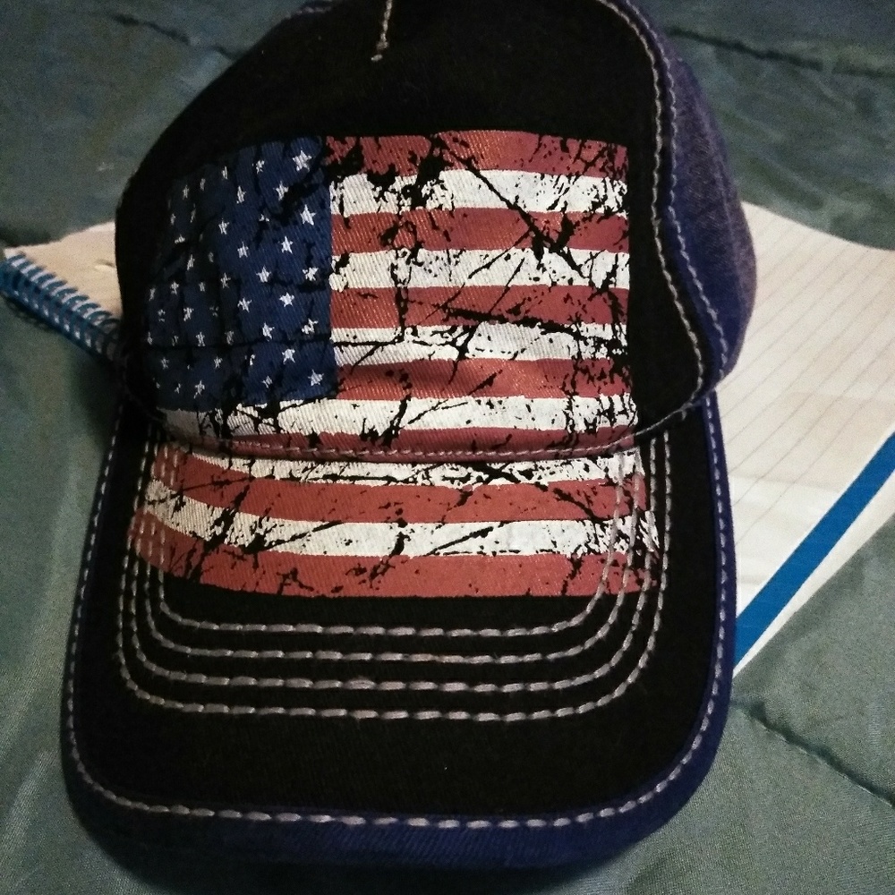 American flag baseball cap